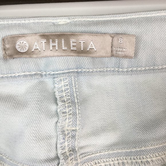 Athleta Sculptek Light Wash Skinny Jeans Size 8 - Picture 6 of 10